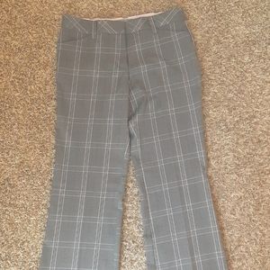 Star City Miranda shades of gray/black/pink,etc. plaid dress pants.